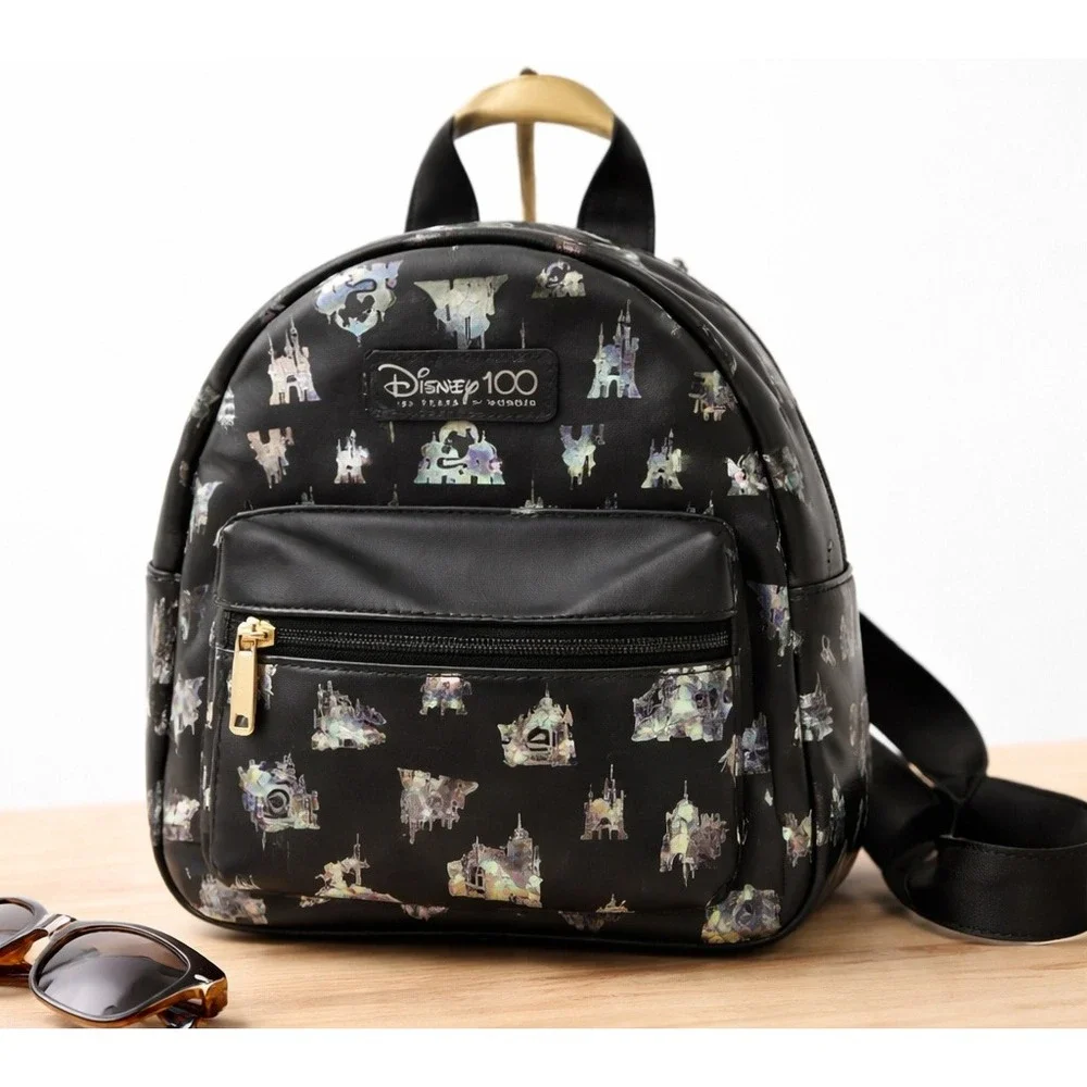 DISNEY (BIOWORLD) 100‎ Mini Backpack Holographic Castle Print